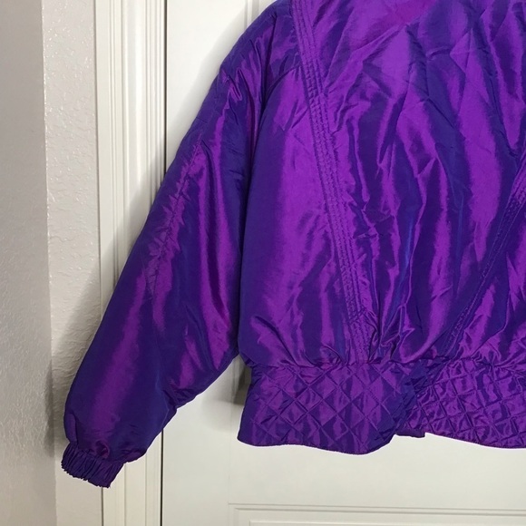 Vintage Edelweiss Purple Iridescent Ski Jacket. - Picture 13 of 16